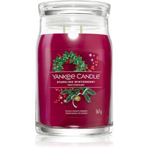 Yankee Candle Sparkling Winterberry vonná sviečka Signature 567 g