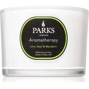 Parks London Aromatherapy Lime, Basil & Mandarin vonná sviečka 80 g