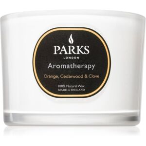 Parks London Aromatherapy Orange, Cedarwood & Clove vonná sviečka 80 g