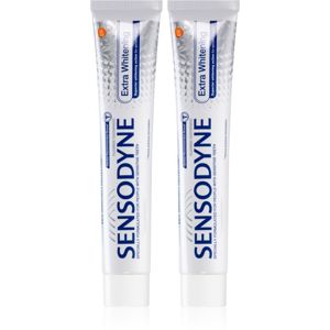 Sensodyne Extra Whitening bieliaca zubná pasta s fluoridom pre citlivé zuby 2x75 ml