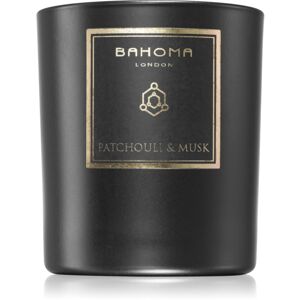 Bahoma London Obsidian Black Collection Patchouli & Musk vonná sviečka 220 g