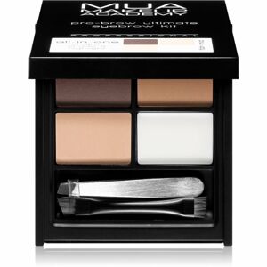 MUA Makeup Academy Pro-Brow paletka púdrových tieňov na obočie odtieň Fair/Mid 5,9 g