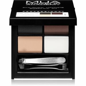 MUA Makeup Academy Pro-Brow paletka púdrových tieňov na obočie odtieň Dark 5,9 g
