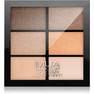 MUA Makeup Academy Professional 6 Shade Palette paletka očných tieňov odtieň Coral Delights 7.8 g