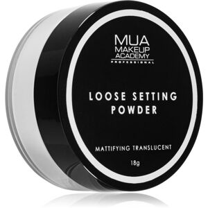 MUA Makeup Academy Matte transparentný sypký púder pre matný vzhľad 16 g