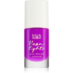 MUA Makeup Academy Neon Lights neónový lak na nechty odtieň Ultraviolet 8 ml