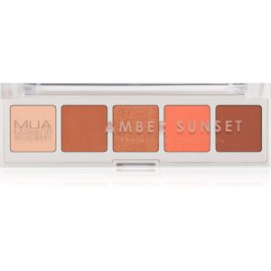 MUA Makeup Academy Professional 5 Shade Palette paletka očných tieňov odtieň Amber Sunset 3,8 g