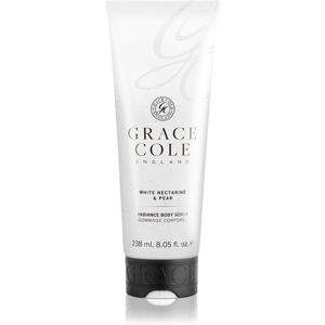 Grace Cole White Nectarine & Pear ošetrujúci telový peeling 238 ml