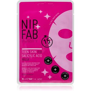 NIP+FAB Salicylic Fix plátenná maska na tvár 10 g