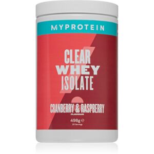 MyProtein Clear Whey Isolate srvátkový proteínový hydrolyzát príchuť Cranberry & Raspberry 498 g