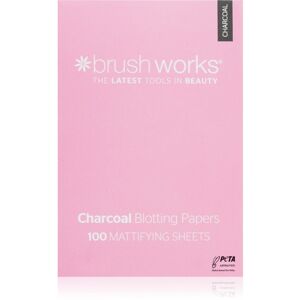 Brushworks Charcoal Blotting Papers zmatňujúce papieriky 100 ks