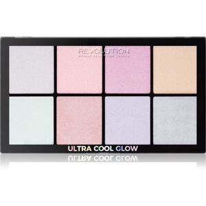 Makeup Revolution Ultra Cool Glow paleta rozjasňovačov 8 x 2.5 g