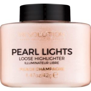 Makeup Revolution Pearl Lights sypký rozjasňovač odtieň Peach Champagne 35 g