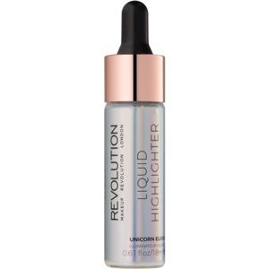 Makeup Revolution Liquid Highlighter tekutý rozjasňovač odtieň Unicorn Elixir 18 ml