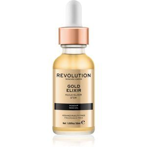 Makeup Revolution Skincare Gold Elixir pleťový elixír so šípkovým olej