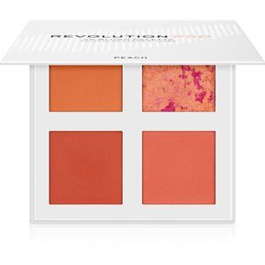 Revolution PRO 4K Blush Palette paleta líceniek odtieň Peach 4 x 4 g