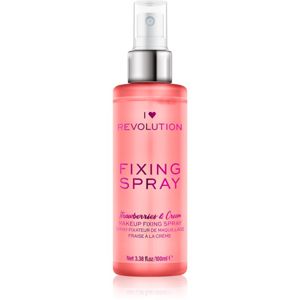 I Heart Revolution Fixing Spray fixačný sprej na make-up s vôňou Strawberries & Cream 100 ml