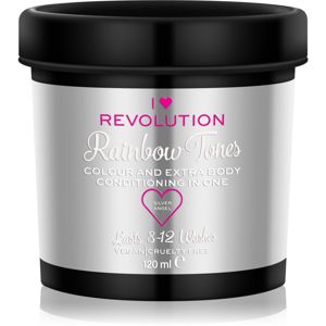 I Heart Revolution Rainbow Tones vymývajúca sa farba na vlasy odtieň Silver Angel 120 ml