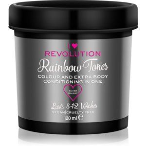 I Heart Revolution Rainbow Tones vymývajúca sa farba na vlasy odtieň Silver Galaxy 120 ml