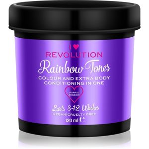 I Heart Revolution Rainbow Tones vymývajúca sa farba na vlasy odtieň Purple Passion 120 ml