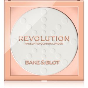 Makeup Revolution Bake & Blot fixačný púder odtieň White 5,5 g