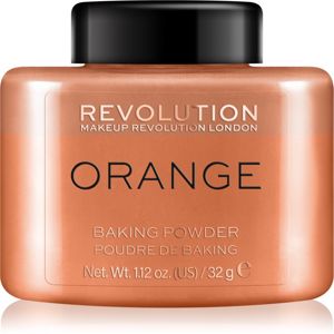 Makeup Revolution Baking Powder sypký púder odtieň Orange 32 g
