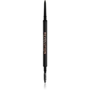 Makeup Revolution Precise Brow Pencil precízna ceruzka na obočie s kefkou odtieň Brown 0.05 g
