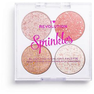 I Heart Revolution Sprinkles paletka na tvár odtieň Ice Cream Sundae 4 x 1.5 g