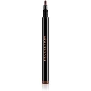 Makeup Revolution Micro Brow Pen precízna ceruzka na obočie odtieň Medium Brown 1 ml