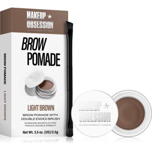 Makeup Obsession Brow Pomade pomáda na obočie odtieň Light Brown 2,5 g