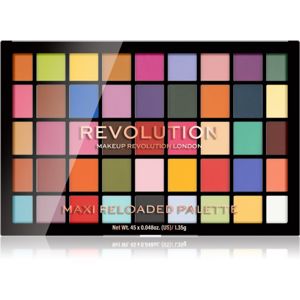Makeup Revolution Maxi Reloaded Palette paletka púdrových očných tieňov odtieň Monster Mattes 45x1.35 g