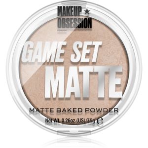 Makeup Obsession Game Set Matte zapečený zmatňujúci púder odtieň Navagio 7.5 g