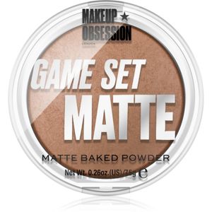 Makeup Obsession Game Set Matte zapečený zmatňujúci púder odtieň Sahara 7.5 g
