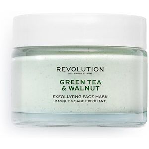 Revolution Skincare Green Tea & Walnut exfoliačná čistiaca pleťová maska