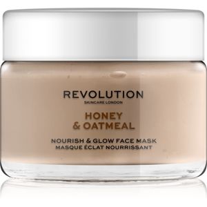 Revolution Skincare Honey & Oatmeal rozjasňujúca pleťová maska 50 ml