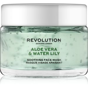 Revolution Skincare Aloe Vera & Water Lily upokojujúca pleťová maska 50 ml