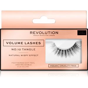 Makeup Revolution False Lashes Volume nalepovacie mihalnice + lepidlo 1 ml NO.10 Tangle