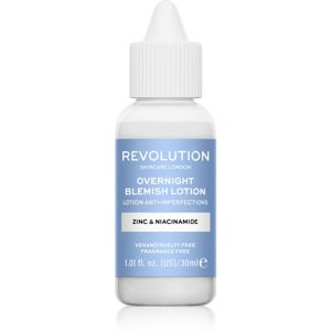 Revolution Skincare Blemish Zinc & Niacinamide nočná starostlivosť proti akné 30 ml