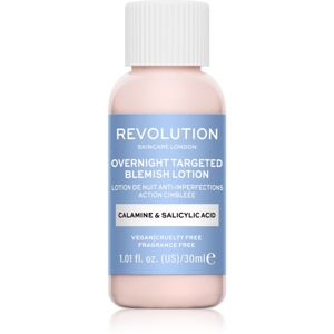 Revolution Skincare Blemish Calamine & Salicylic Acid lokálna starostlivosť proti akné na noc 30 ml