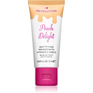 I Heart Revolution Delicious Primer Peach Delight zmatňujúca podkladová báza pod make-up 27 ml