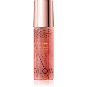 Makeup Revolution Glow Shimmer trblietavý suchý olej na tvár a telo odtieň Pink 100 ml