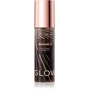 Makeup Revolution Glow Shimmer trblietavý suchý olej na tvár a telo odtieň Warm Bronze 100 ml