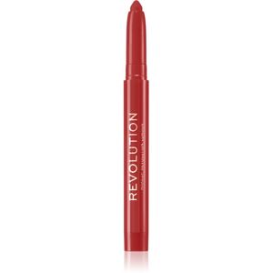 Makeup Revolution Velvet Kiss krémový hydratačný rúž v ceruzke odtieň Ruby 1,2 g