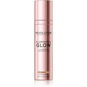Makeup Revolution Glow Illuminate tekutý rozjasňovač odtieň Gold 40 ml