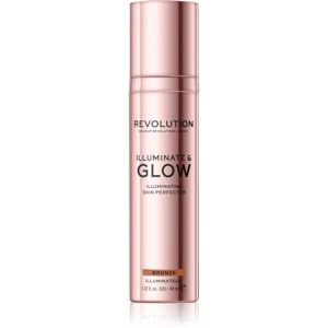 Makeup Revolution Glow Illuminate tekutý rozjasňovač odtieň Bronze 40 ml