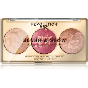 Revolution PRO Blush & Glow paletka pre celú tvár odtieň Cranberry Glow 8,4 g