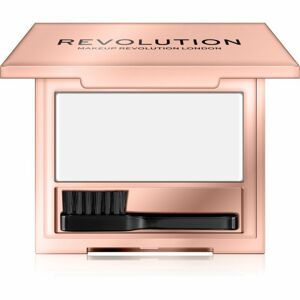 Makeup Revolution Glossy Brow fixačný vosk na obočie s kefkou odtieň Dark 5 g