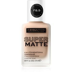 Revolution Relove Super Matte Foundation dlhotrvajúci zmatňujúci make-up odtieň F8.5 24 ml