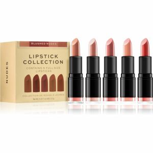 Revolution PRO Lipstick Collection saténový rúž darčeková sada odtieň Blushed Nudes 5x3,2 g