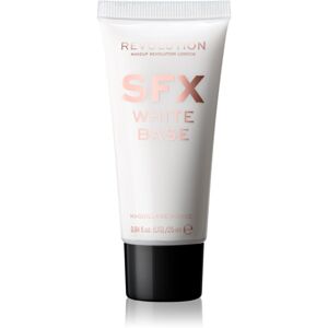 Makeup Revolution SFX White Base farba na tvár a telo odtieň White 25 ml